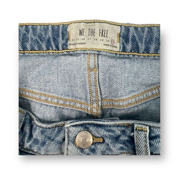 We The Free Buttonfly Jean Skirt Size 31 - Picture 3 of 6